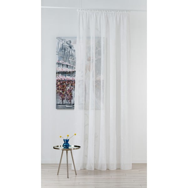 Permatoma užuolaida kreminės spalvos 140x245 cm Hazel – Mendola Fabrics-image-1