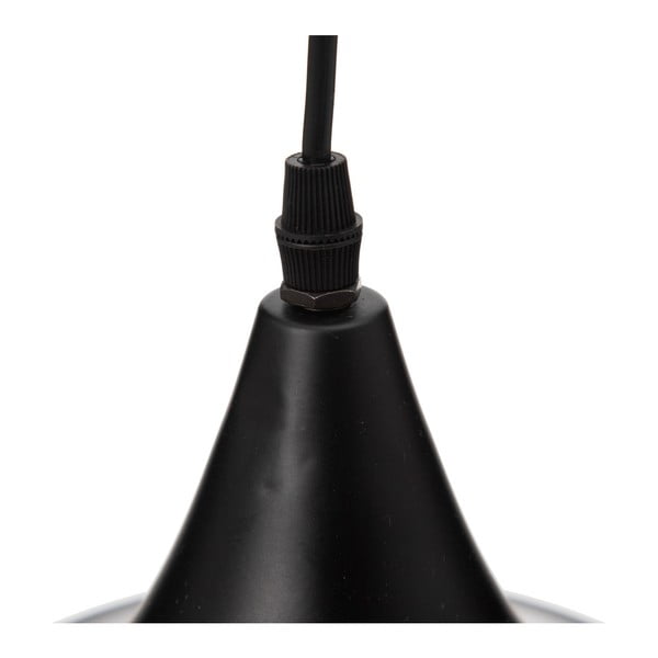 Kabantis šviestuvas juodos spalvos ø 36 cm su metaliniu gaubtu – Ixia-image-2