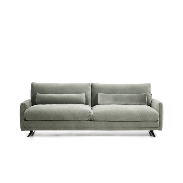 Žalios spalvos sofa iš velveto 240 cm Veliro – Kave Home