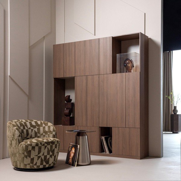 Tamsios natūralios spalvos modulinė spinta 188x215 cm Build – WOOOD-image-2