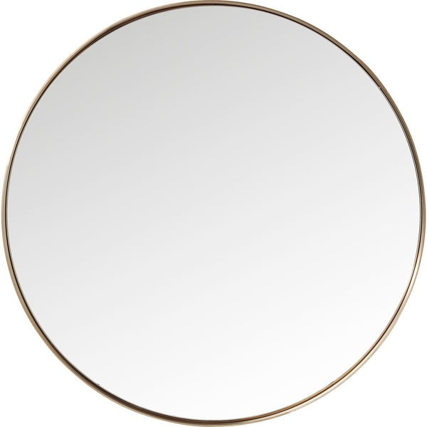 "Kare Design" apvalus kreivas veidrodis su vario spalvos rėmu, ⌀ 100 cm