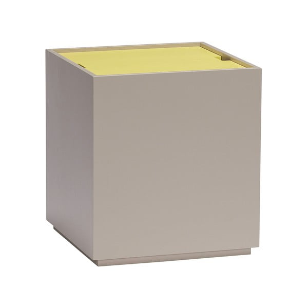 Iš uosio masyvo skrynia geltonos spalvos/pilkos spalvos 40x45 cm Vault – Hübsch-image-2