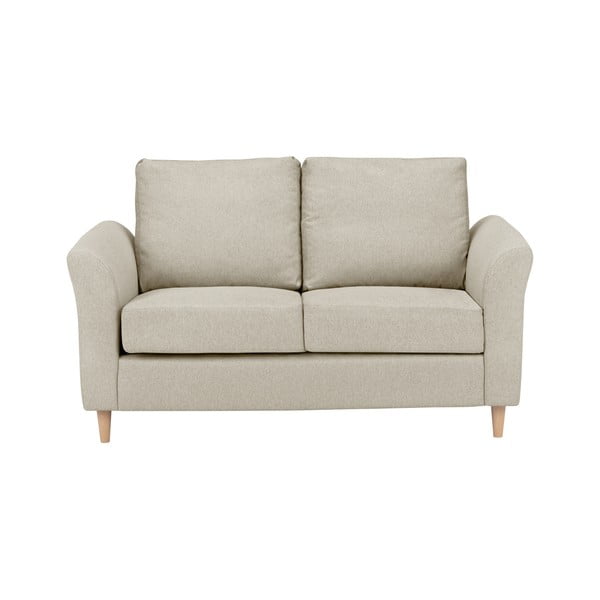 Smėlio spalvos dvivietė sofa Kooko Home Smooth-image-4