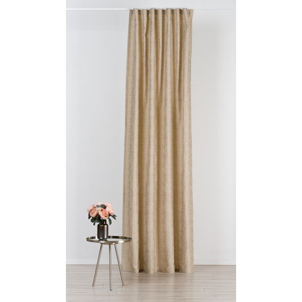 Iš žakardo užuolaida smėlio spalvos 140x260 cm Marciano – Mendola Fabrics-image-1