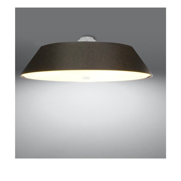 Lubinis šviestuvas juodos spalvos ø 70 cm su tekstiliniu gaubtu Hektor – Sollux-image-3