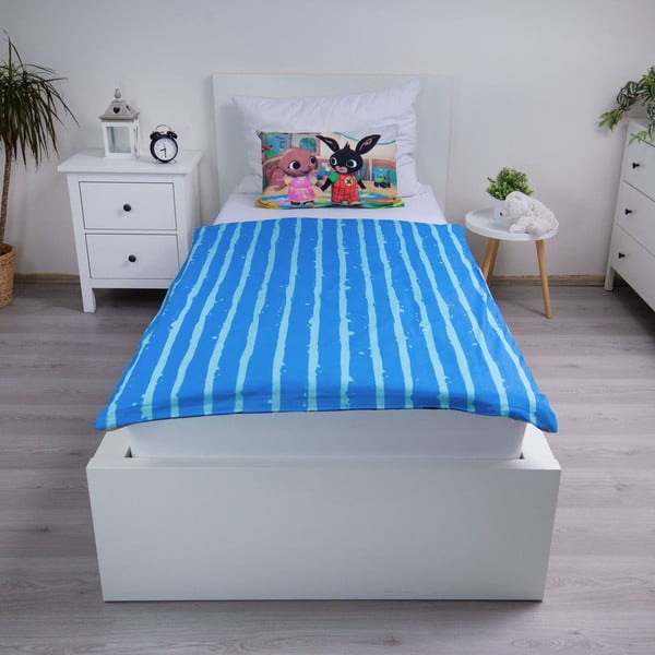 Iš medvilnės vaikiška patalynė vaikiškai lovai 100x135 cm Bing Bunny "Tower" – Jerry Fabrics-image-2