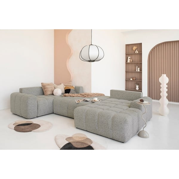 Šviesiai rudos spalvos sulankstoma/su sandėliavimo vieta modulinė kampinė sofa (su kairiuoju kampu) Lulu – Miuform-image-1