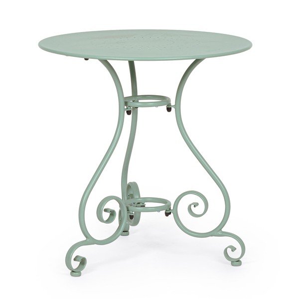 Iš plieno apvalios formos sodo šoninis staliukas ø 70 cm Etienne – Bizzotto