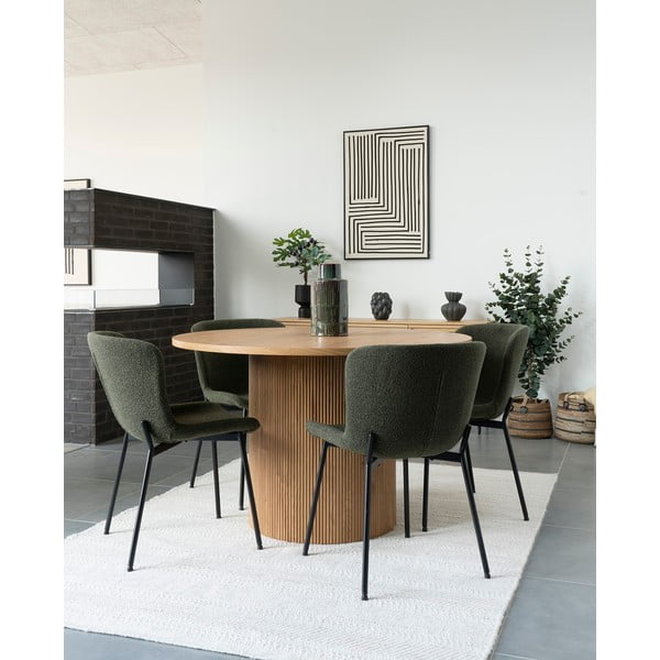 Valgomojo kėdės tamsiai žalios spalvos 2 vnt. Maceda – House Nordic-image-1