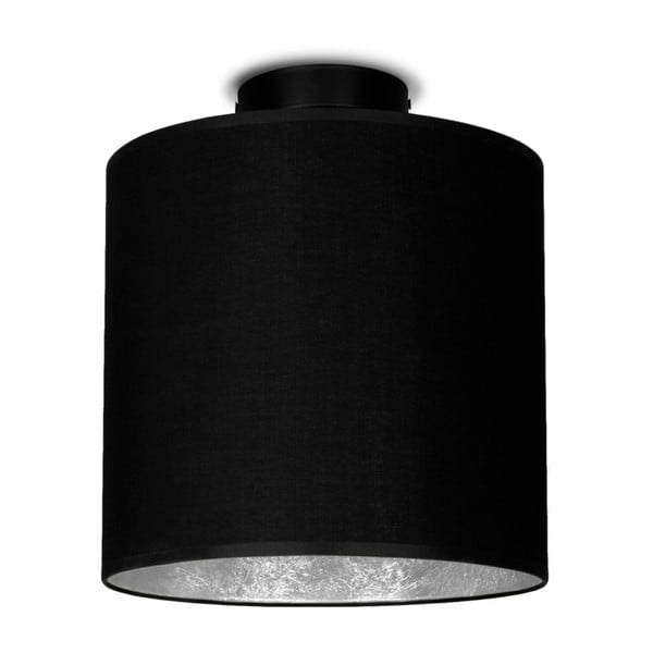 Juodas lubinis šviestuvas su sidabrinėmis detalėmis Sotto Luce MIKA Elementary S PLUS CP