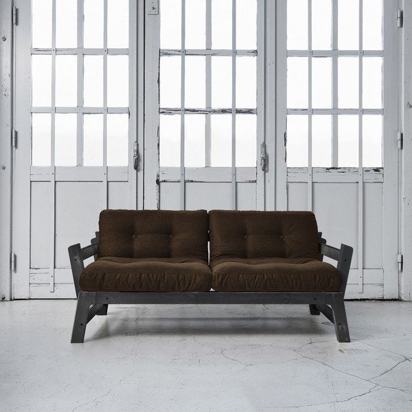 Sofa lova "Karup Step" juoda/šoko ruda-image-1