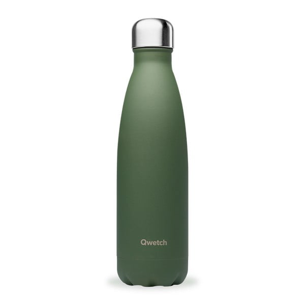 Žalias kelioninis nerūdijančio plieno butelis 500 ml Granite - Qwetch