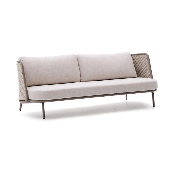 Smėlio spalvos/taupe spalvos iš audinio sodo sofa Sedalis – Kave Home