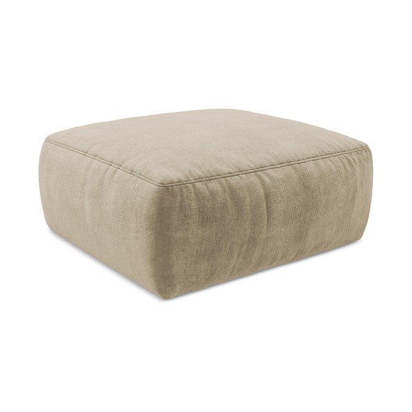 Šviesiai rudos spalvos taburetė iš šenilinio audinio Kuki – Makamii-image-3