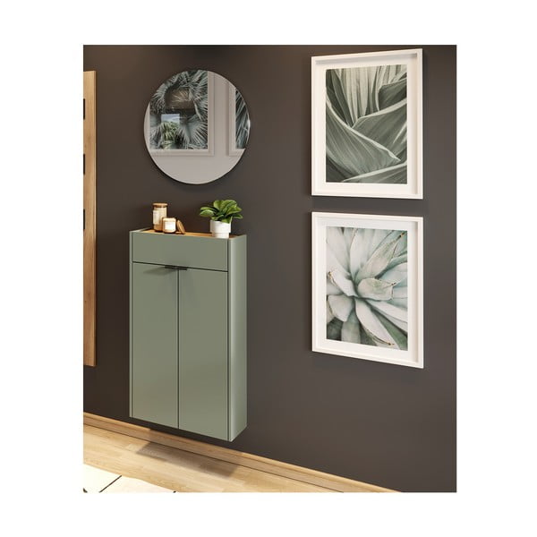 Koridoriaus baldas žalios spalvos/natūralios spalvos Ameca – Germania-image-2