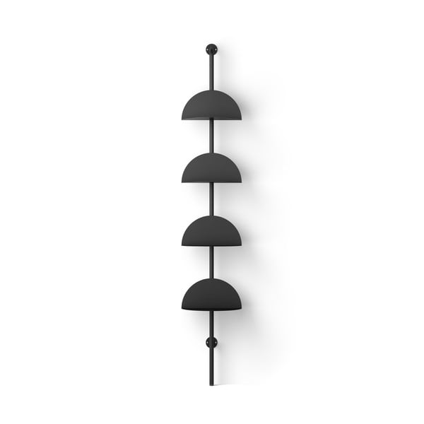 Iš metalo modulinė lentyna juodos spalvos 27x203,5 cm Solis – Umbra-image-4