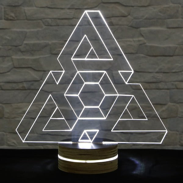 3D stalinis šviestuvas Trikampis I