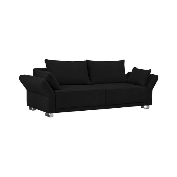 Juoda sofa-lova su daiktų laikymo vieta "Windsor & Co Sofas Casiopeia", 245 cm-image-2