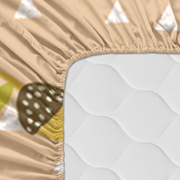 Medvilninė vaikiška paklodė Moshi Moshi Harvestwood, 70 x 140 cm-image-2