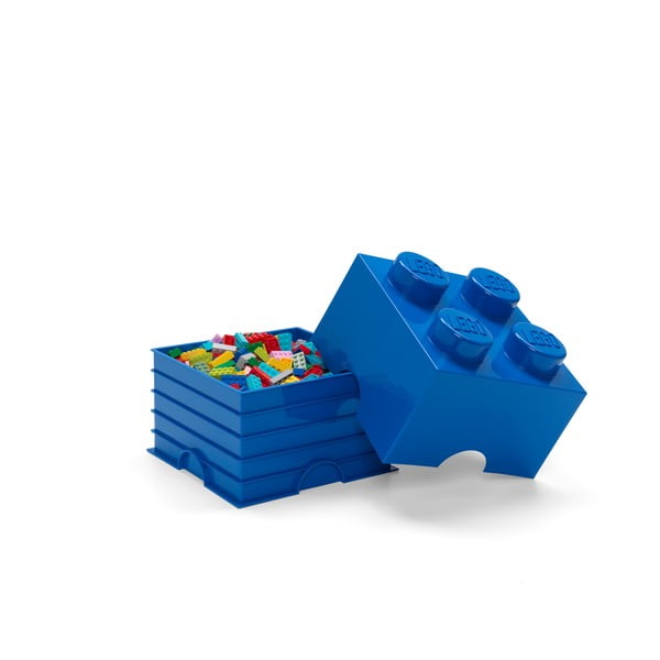 Mėlyna kvadratinė daiktadėžė LEGO®-image-1