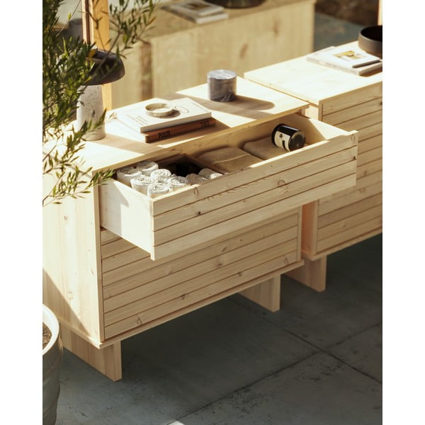 Natūrali komoda iš pušies medienos Karup Design Kommo-image-3