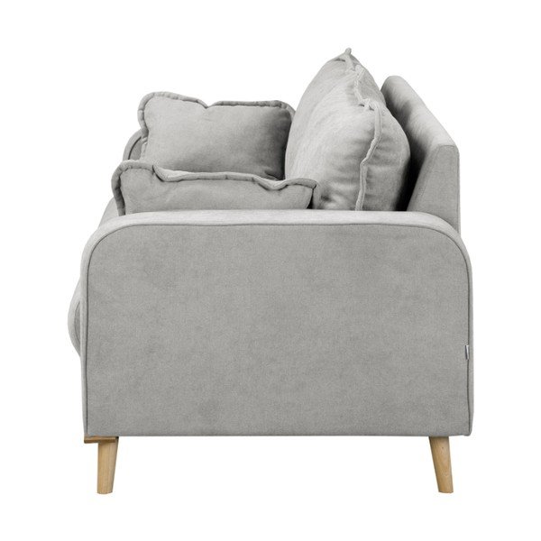 Šviesiai pilka sofa 193 cm Beata - Ropez-image-3
