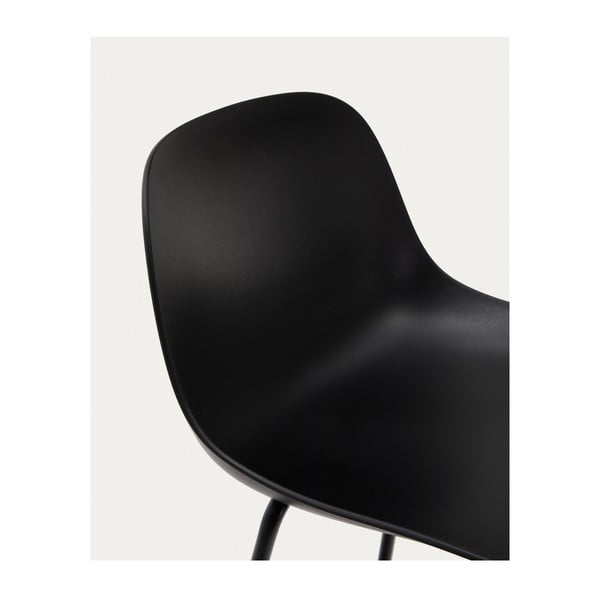 Juodos spalvos baro taburetė (sėdynės aukštis 74 cm) Altea – Kave Home-image-3