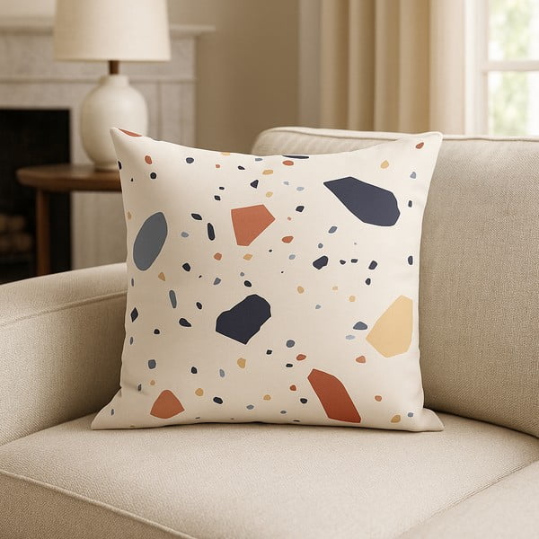 Dekoratyvinis pagalvės užvalkalas 43x43 cm Cracked Terrazzo – Mila Home-image-1