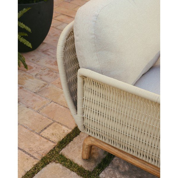 Smėlio spalvos iš audinio sodo sofa Alipa – Kave Home-image-2
