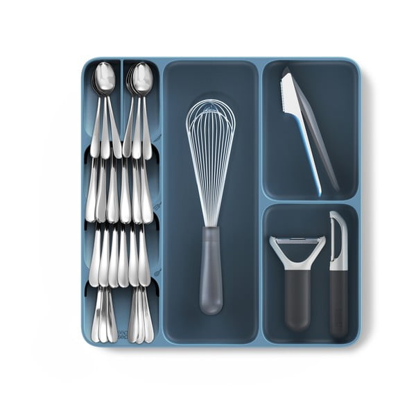 Mėlynas virtuvės stalčių organizatorius Joseph Joseph DrawerStore Compact Sky-image-3