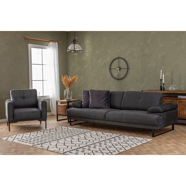 Sofa antracito spalvos 239 cm Mustang – Balcab Home-image-2
