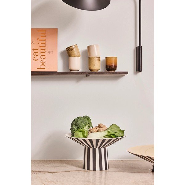 Juodos ir baltos spalvos/smėlio spalvos iš akmens masės dubuo ø 30 cm Toppu – OYOY Living Design-image-1