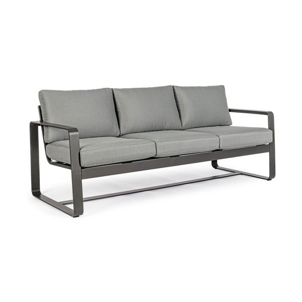 Pilkos spalvos iš aliuminio sodo sofa Merrigan   – Bizzotto-image-2