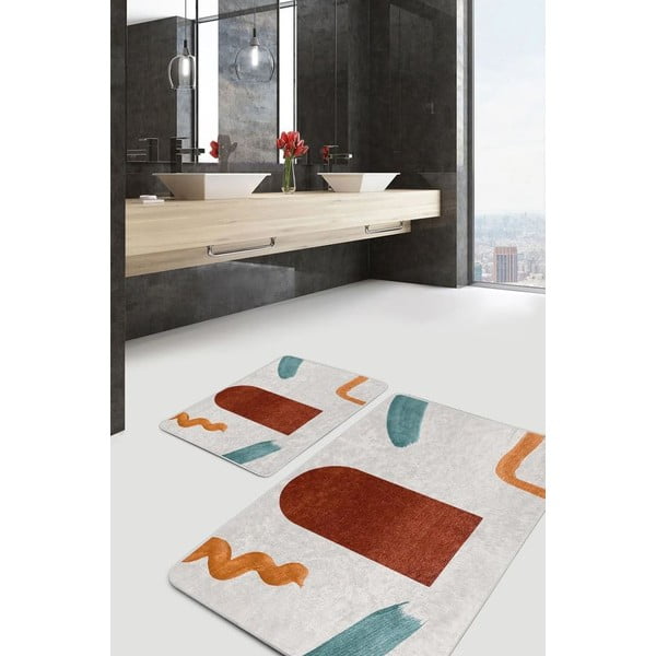 Iš velveto vonios kilimėliai 2 vnt. 60x100 cm – Mila Home-image-1