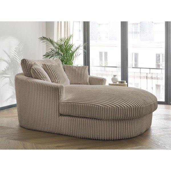 Taupe spalvos krėslas iš kordinio velveto Belem – Bobochic Paris-image-1