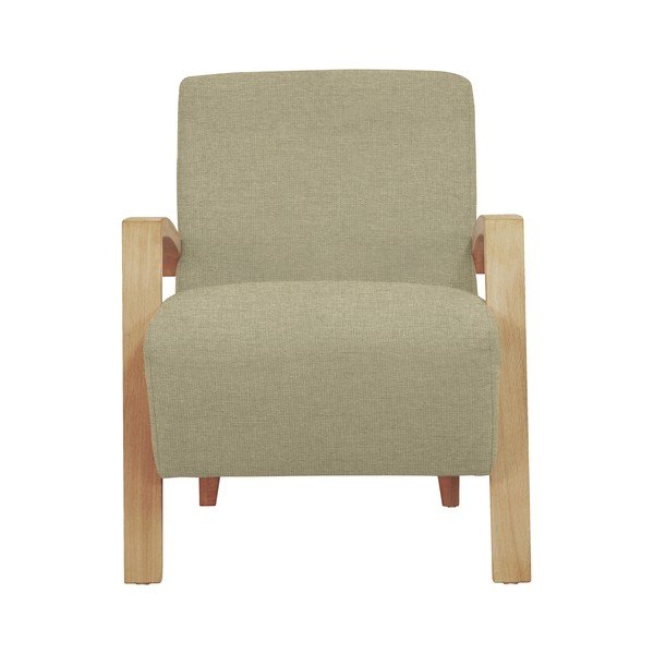 Smėlio spalvos fotelis su šviesiomis kojomis "Windsor & Co Sofas Luna-image-2