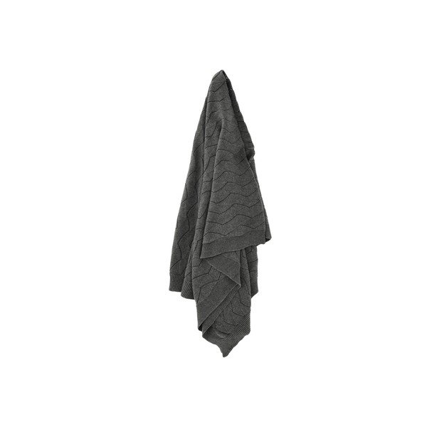 Pilka megzta antklodė ir pledas 130x170 cm Gentle – Södahl-image-1