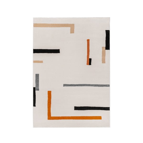 Oranžinės spalvos/kreminės spalvos kilimas 80x150 cm Linea – Universal