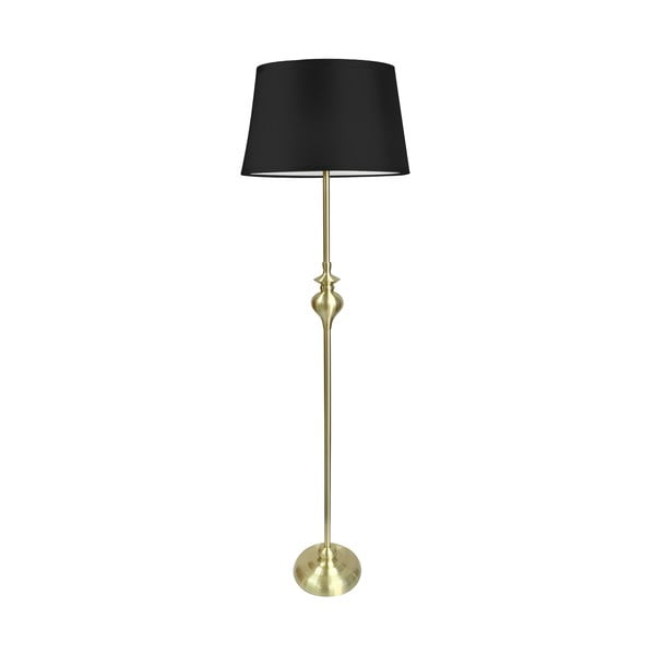 Juodos ir auksinės spalvos grindų lempa (aukštis 135 cm) Prima Gold - Candellux Lighting