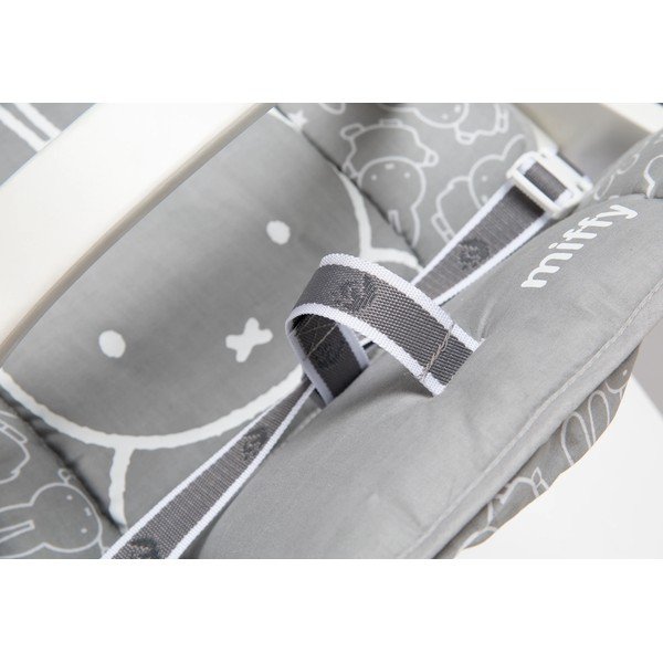 Vaikiškos maitinimo kėdutės pagalvėlė pilkos spalvos Miffy – Roba-image-1