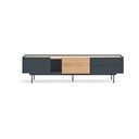 TV spintelė antracito spalvos/natūralios spalvos iš ąžuolo 180x45 cm Otto – Teulat