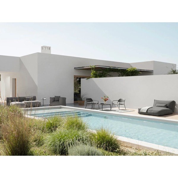 Taupe spalvos paminkštinto audinio sodo krėslas Grow – Blomus-image-4