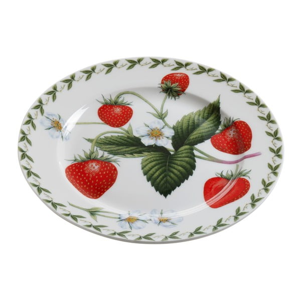 "Maxwell & Williams Orchard Fruits Strawberry" kaulinio porceliano lėkštė, ⌀ 20 cm