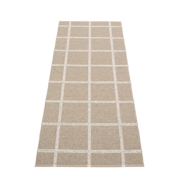 Smėlio spalvos lauko kilimas 70x225 cm Ada Dark Linen – Pappelina