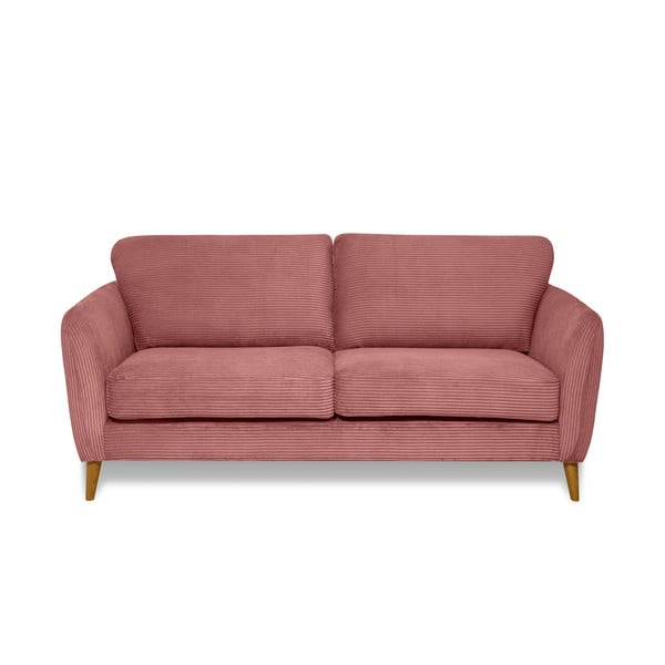 Iš kordinio velveto sofa rožinės spalvos 170 cm Paris – Scandic