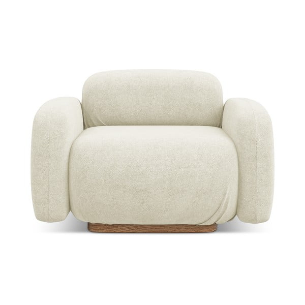 Kreminės spalvos iš boucle modulinė sofos dalis Ailani – Makamii-image-2