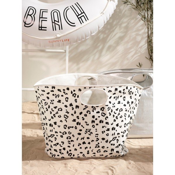 Baltos ir juodos spalvos paplūdimio krepšys Sunnylife Everything Bag-image-1