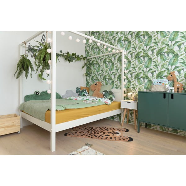 Vaikiška lova baltos spalvos 140x200 cm PINO CANOPY – Vipack-image-4