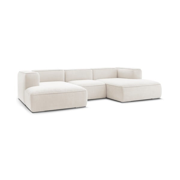 Kampinė sofa baltos spalvos Zephyr – Bobochic Paris-image-3