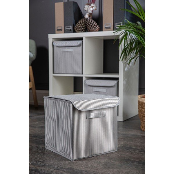 Medžiaginė laikymo dėžė su dangčiu - Mioli Decor-image-1